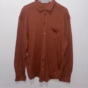 Ermenegildo Zegna Cotton Button Down Copper Color Size XXL